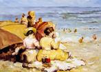 Scuola italiana (XX), Nei modi di Claude Monet - In spiaggia