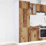 vidaXL Keukenkast Porto bewerkt hout oud houtkleurig, Huis en Inrichting, Verzenden, Nieuw