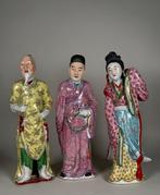 Figuur - A set of three porcelain figures - Porselein -
