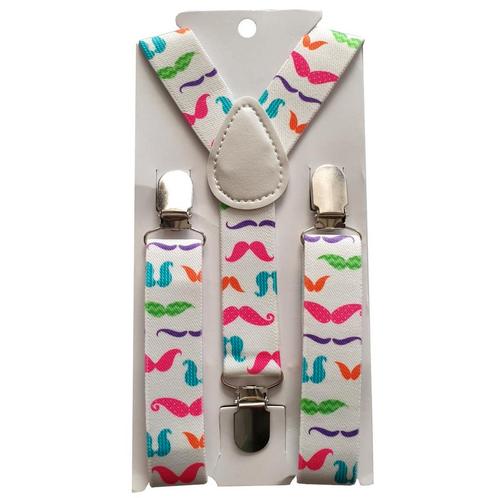 Fako Fashion® - Kinder Bretels - Print - Snorren - 65cm -, Kinderen en Baby's, Kinderkleding | Overige, Verzenden