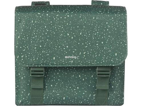 Basil Flair dubbele fietstas, 35L, groen, Huis en Inrichting, Woonaccessoires | Overige, Zo goed als nieuw, Verzenden
