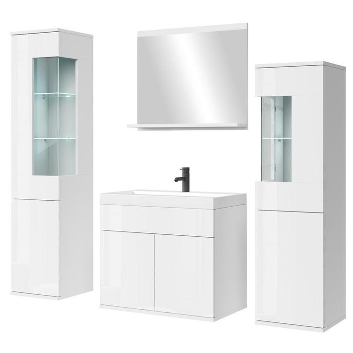 Badkamermeubel Nobel XL 60 x 35 cm Wit Badmeubel, Huis en Inrichting, Badkamer | Badkamermeubels, Nieuw, Verzenden