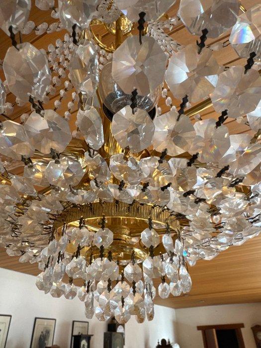 Kroonluchter - Messing, Kristal, Verguld, Antiek en Kunst, Curiosa en Brocante