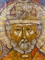 Icoon - Nikolaas de Wonderdoener - Hout