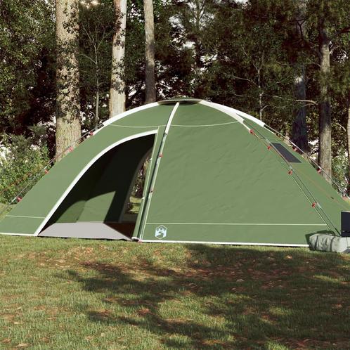 vidaXL Tent 8-persoons waterdicht groen, Caravans en Kamperen, Tenten, Nieuw, Verzenden