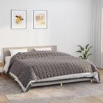 vidaXL Verzwaringsdeken 235x290 cm 15 kg stof grijs, Huis en Inrichting, Verzenden, Nieuw