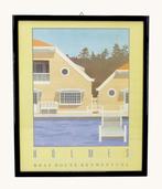 Litografia Vintage Statunitense - Holmes Boat House Key