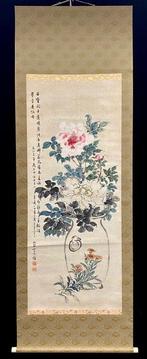 Lifelike floral paintings - Signed  - Japan