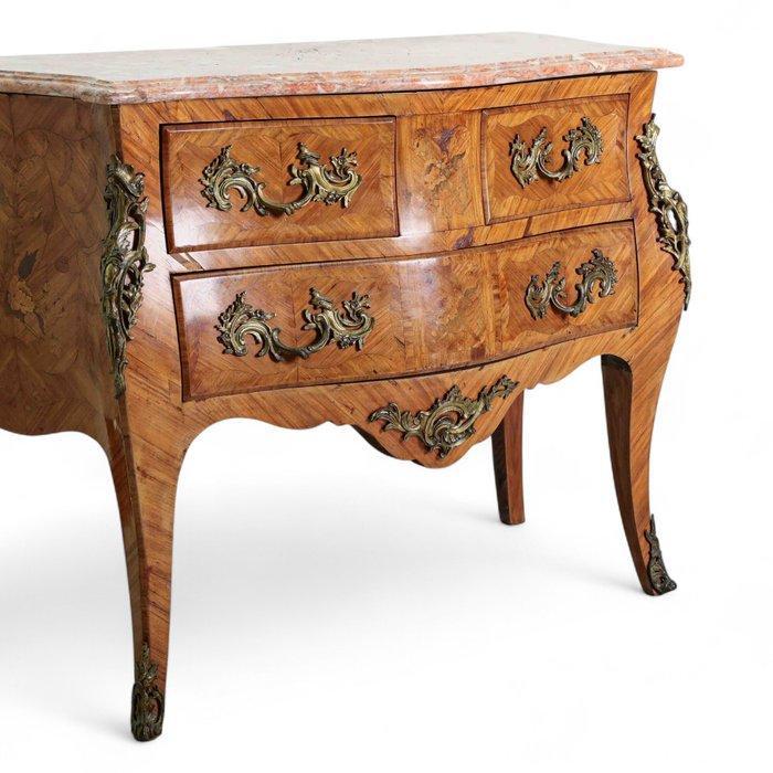 Ladekast - Marmer, Walnoot - Stijl Louis XV, Antiek en Kunst, Antiek | Overige Antiek