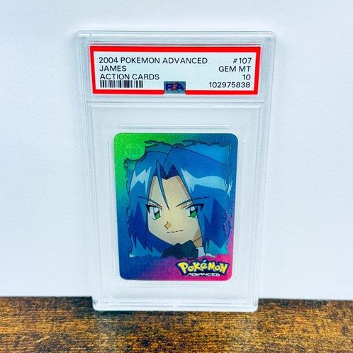 Pokémon Graded card - Pop 2 - James - Action Cards #107 -, Hobby en Vrije tijd, Verzamelkaartspellen | Pokémon