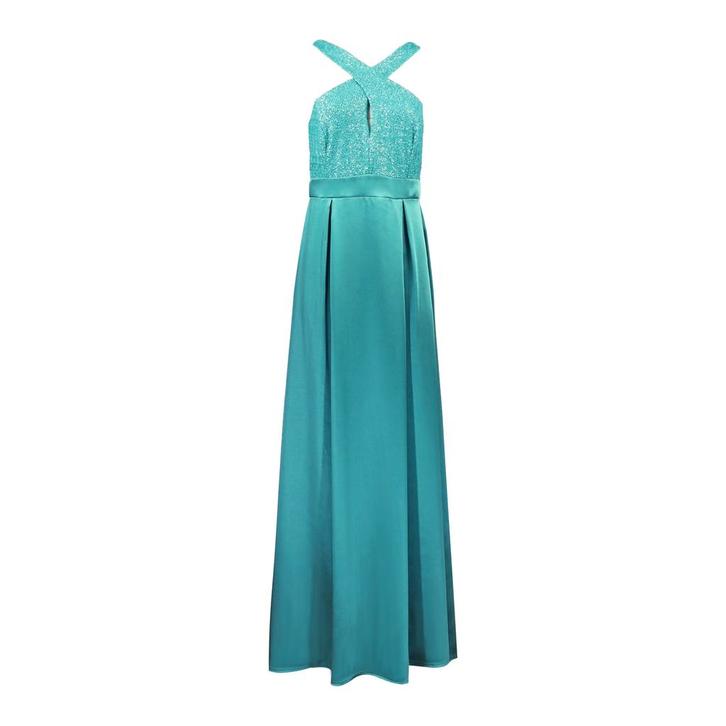 Rinascimento • pauw groene maxi jurk • M, Kleding | Dames, Truien en Vesten, Verzenden