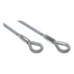 FORTEX PVC Steel 0,5 meter - Ø10mm 1T staalkabel 6x 36 + stk, Verzenden, Nieuw