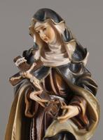 Ramspeck - Snijwerk, Heilige Rita van Cascia - 20 cm - Hout, Antiquités & Art, Antiquités | Livres & Manuscrits