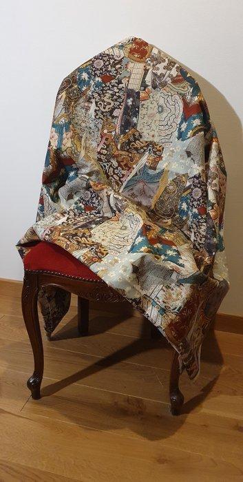 Luxe katoenen stof Pettinato - 300x280cm - Oosters ontwerp -, Antiek en Kunst, Antiek | Tapijten, Tafelkleden en Textiel