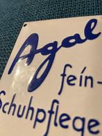 Emaille bord, deurbord, oude reclame - Agal fine shoe care