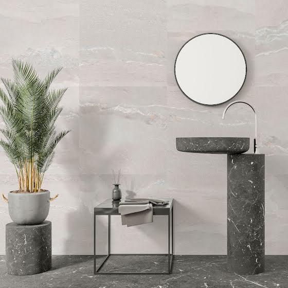 Whitehall Ash 90x90 LEVIGLASS / Hoogglans Vloertegel en, Doe-het-zelf en Bouw, Tegels, Ophalen of Verzenden