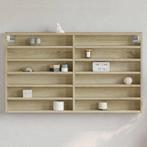 vidaXL Vitrinekast 100x8,5x58 cm bewerkt hout sonoma, Verzenden, Nieuw