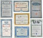 Europese Unie. Uniek lot van 69 Europese aandelen :