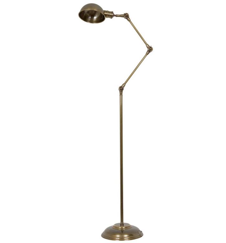 Staande lampen Vloerlamp Nova Antiek Messing, Huis en Inrichting, Lampen | Vloerlampen, Verzenden