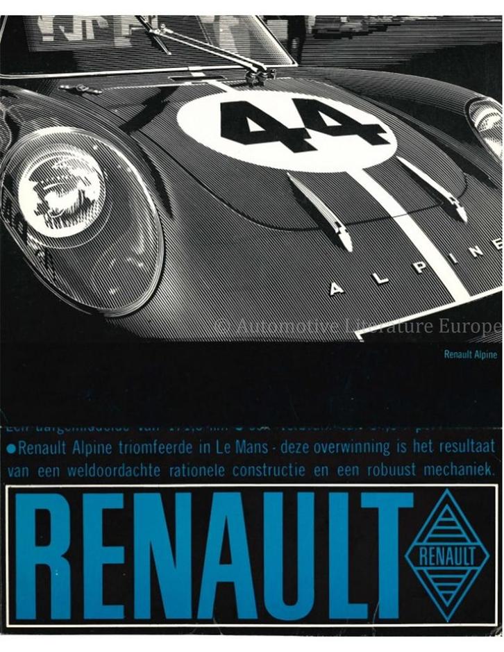 1964 ALPINE PORTFOLIO BROCHURE NEDERLANDS, Boeken, Auto's | Folders en Tijdschriften, Ophalen of Verzenden