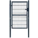 vidaXL Poort 106x248 cm staal antracietkleurig, Tuin en Terras, Verzenden, Nieuw
