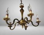 Kroonluchter - Art Deco kroonluchter - Messing, gebronsd,, Antiek en Kunst