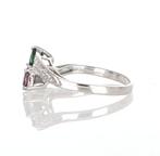 Zonder Minimumprijs - Ring - 18 karaat Witgoud Saffier -, Nieuw