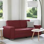 vidaXL Love Seat Bank Wijnrood 140 cm Kunstleder, Verzenden, Nieuw