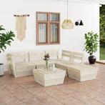 vidaXL 6-delige Loungeset pallet geïmpregneerd vurenhout, Tuin en Terras, Verzenden, Nieuw, Loungeset