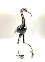 Beeldje - Grote Zilveren kraanvogel - .925 zilver