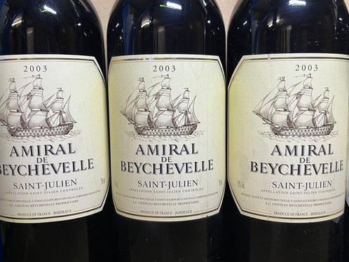 3x2003 & 2x1981 Amiral de Beychevelle , 2008 Chateau Haut, Verzamelen, Wijnen