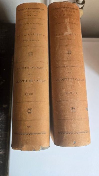 Gustave Saige - Comte de Carlat - 1900, Antiek en Kunst, Antiek | Boeken en Manuscripten