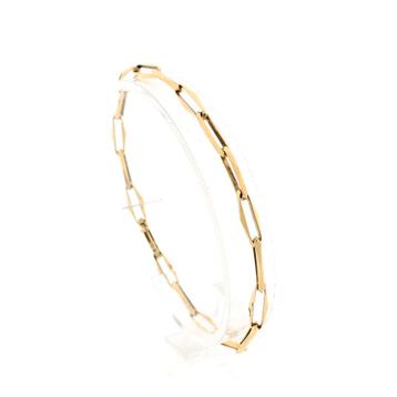 Gouden closed for ever armband | 20 cm (moderne armband) beschikbaar voor biedingen