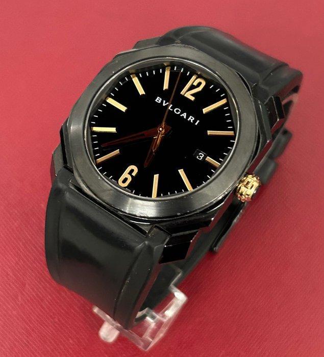 Bvlgari - Octo Ultranero - BGO 41 S - Heren - 2017, Bijoux, Sacs & Beauté, Montres | Hommes