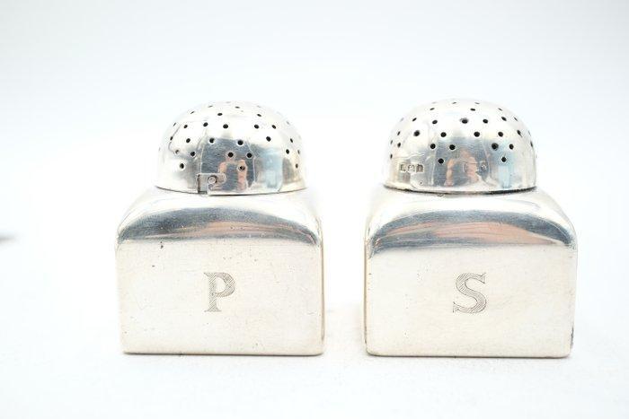 Peper- en zoutstel (2) - .925 zilver, Antiek en Kunst, Antiek | Zilver en Goud