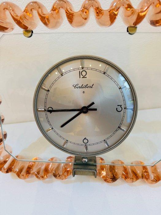 Horloge de console - Art déco - Verre de Murano - 1940-1950, Antiquités & Art, Antiquités | Verre & Cristal