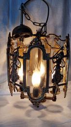 Lamp - Messing, Glas - Stijlvol uit messing, Antiek en Kunst