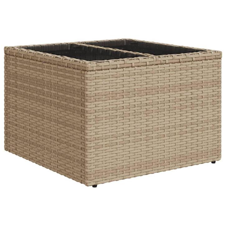 Tuintafel poly rattan beige | Retour Deal | 40% Korting!, Tuin en Terras, Tuintafels, Nieuw, Verzenden