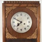 Wandklok - Art Deco - Eik - 1930-1940