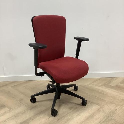 Tweedehands Girsberger ergonomische bureaustoel, rood -, Huis en Inrichting, Bureaustoelen, Bureaustoel, Zwart, Gebruikt, Ergonomisch