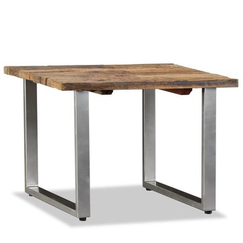 vidaXL Salontafel 55x55x40 cm massief gerecycled hout, Maison & Meubles, Tables | Tables de salon, Envoi