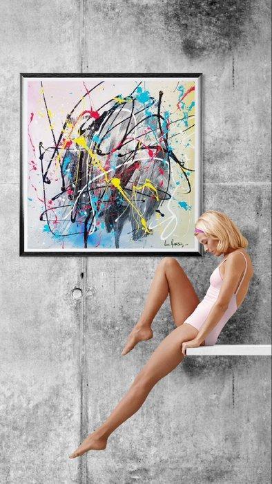 Luc Mora - La fleur noire, Antiek en Kunst, Kunst | Designobjecten