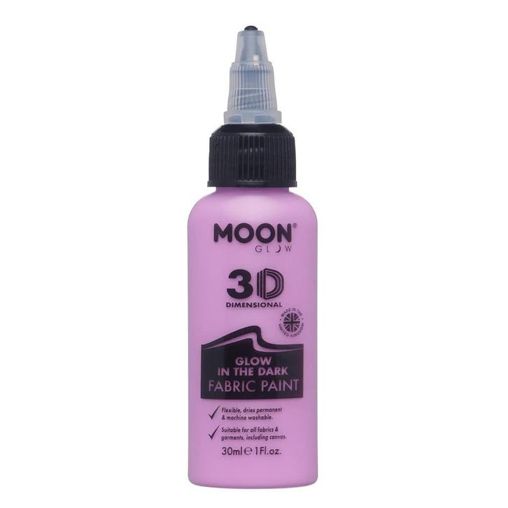 Moon Glow Glow in the Dark Fabric Paint Purple 30ml, Hobby en Vrije tijd, Feestartikelen, Nieuw, Verzenden