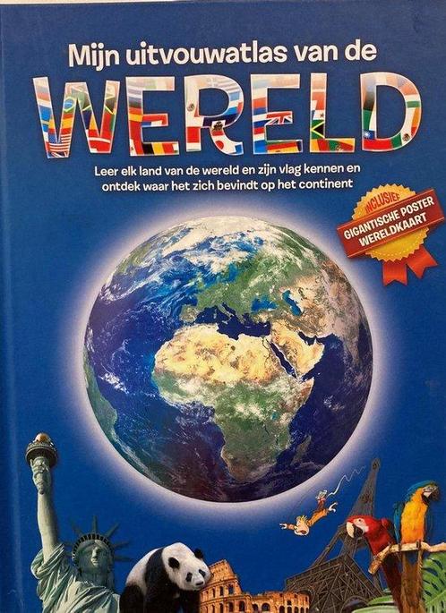 Mijn uitvouwatlas van de wereld 9789461954527, Livres, Livres pour enfants | Jeunesse | 10 à 12 ans, Envoi