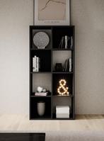 Meubella Boekenkast Cajsa 3 60 cm open kast mat zwart, Huis en Inrichting, Kasten | Boekenkasten, Verzenden, 100 tot 150 cm, Nieuw