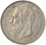 België. Leopold II. 5 Francs 1876 - position A - variety