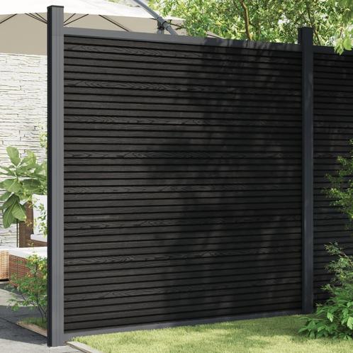 vidaXL Panneau de clôture gris 180x186 cm WPC, Jardin & Terrasse, Clôtures de jardin, Neuf, Envoi