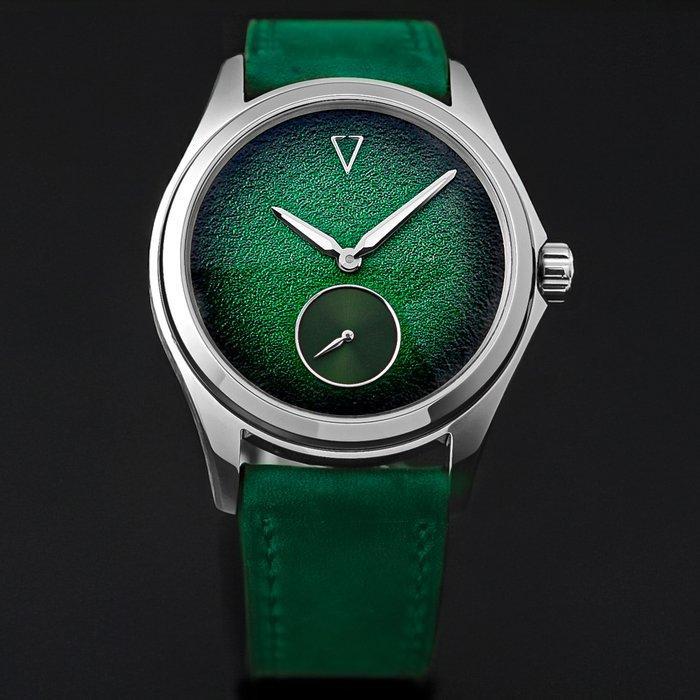 Aryon - Minimal Enamel Green Automatic Watch - Limited, Bijoux, Sacs & Beauté, Montres | Hommes