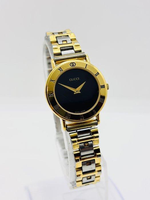 Gucci - 3000.2.L Gold Brown Dial Quartz Ladies Watch -, Handtassen en Accessoires, Horloges | Heren