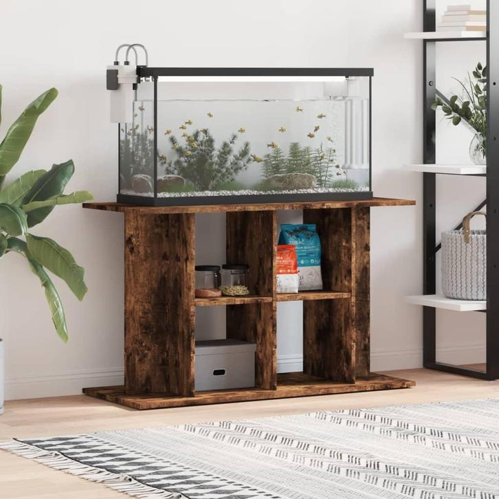 vidaXL Aquariumstandaard 100x40x60 cm bewerkt hout gerookt, Dieren en Toebehoren, Vissen | Aquaria en Toebehoren, Nieuw, Verzenden